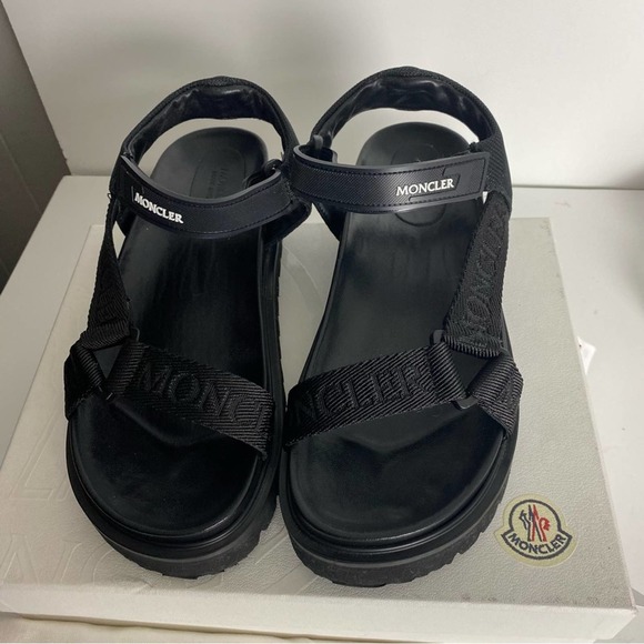 Moncler Flavia Sport Dad Sandals Black 39/9 - Picture 6 of 13